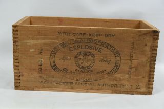 Nobel Australasia Explosives Wooden Crates/boxes - Vintage - Rare