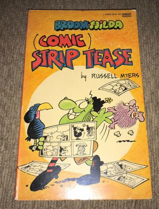 Vintage & Rare Broom Hilda Comic Strip Tease By Russell Myers Hard To Find