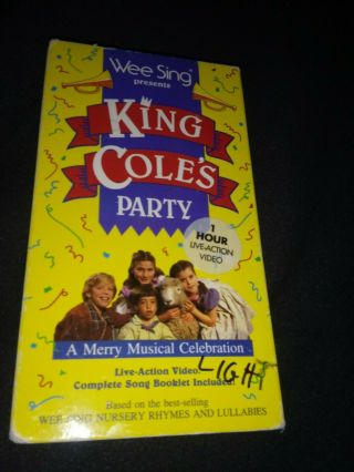 Wee Sing King Coles Party Sing A Long Vhs Rare