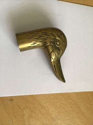 Vintage Brass Duck Head (for Walking Stick)