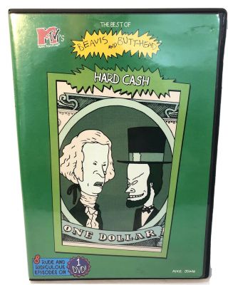 The Best Of Beavis And Butt - Head Rare Oop Dvd Hard Cash 8 Rude Episodes Ex/disc