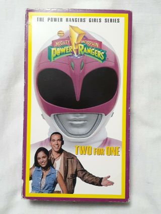 Mighty Morphin Power Rangers - Two For One (vhs,  1995) Rare (oop) (htf) Vintage