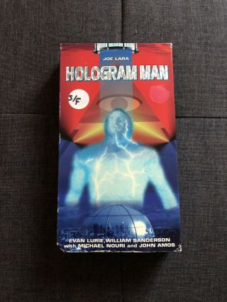 Hologram Man (vhs,  1995) Sci - Fi Action Illuminati Cult Rare Htf Horror Gore