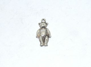 Antique Victorian Sterling Silver 925 Teddy Bear Charm 037