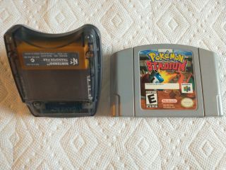 Pokemon Stadium Nintendo 64 N64 Bundle Video Game & Transfer Pak Rare