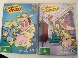 Cow And Chicken Season 1 And 2 Dvd Rare And Oop Like