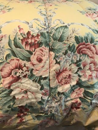 Rare Ralph Lauren Evelyn Full / Queen Yellow Floral Comforter