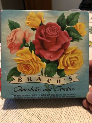 Vintage Brach’s Candy Empty Box Very Rare 1950’s ?