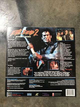 RARE Evil Dead 2 Dead By Dawn Laserdisc Special Limited Edition Blood Red L - Disc 2