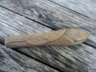Late Nineteenth Century,  Victorian,  Hand - Carved,  Bread Knife Handle.