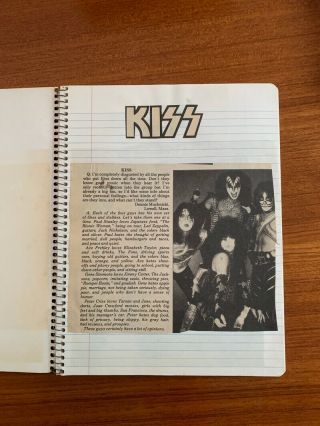 1978 KISS SOLO ALBUMS Notebook/Scrapbook - Aucoin Vintage Rare 3