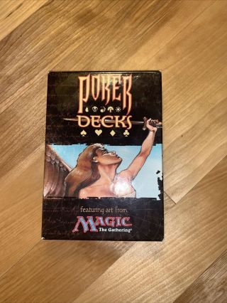 Mtg - Magic The Gathering Poker Decks | 1998 - Rare | Opened Vg