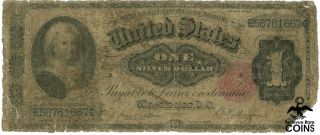 1891 Us $1 One Dollar Martha Silver Certificate Large Size Currency Note (rare)