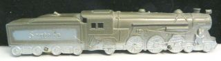Tootsietoy RARE Santa Fe 6 Car Freight Train Set Shape Mfg 1939 - 1941 2