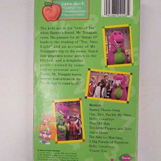 Vintage Rare Single VHS Barneys Parade of Numbers (1983) 3