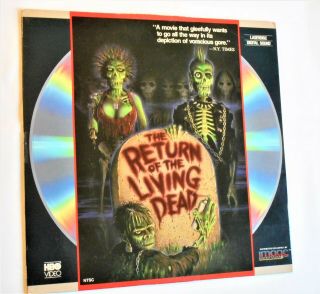 Return Of The Living Dead - Laser Disc - Rare Cult Horror - Image Entertainment