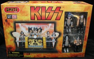 Kiss - Alive Ii Action Figure 40 Piece Play Set - Smiti 2002 - & - Rare