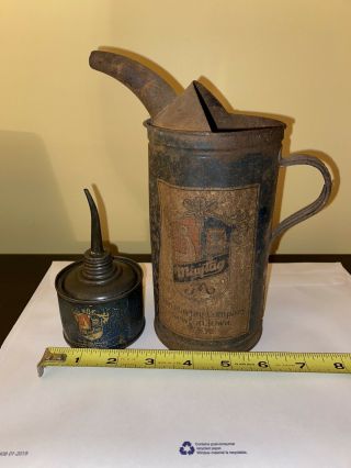 Antique Maytag Oil Can And Fuel Mixing Can,  Get 2 Cans With Purchase