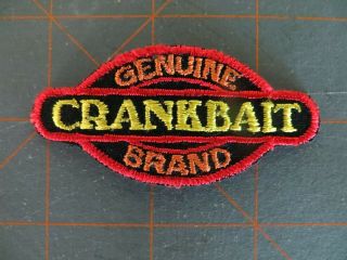 Vintage Fishing Patch - Crankbait Brand - 2 3/4 X 1 1/4 Inch