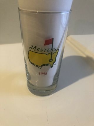 Rare 1998 Augusta National Masters Golf Tournament Glass Mark O’meara Winner