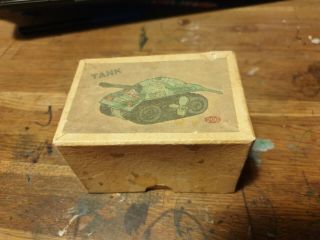 Ww2 German Russian Toy Tank Wind Up Rare Vintage War Collectable
