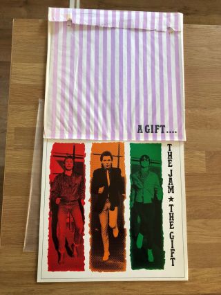 The Jam - The Gift 1982 U.  K.  Orig Lp With Rare Gift Bag,  Inner Slv Ex/ex
