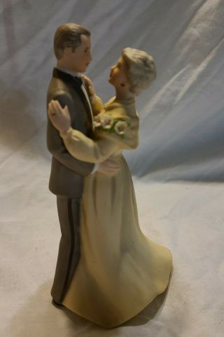 Ceramic Bride And Groom Wedding Topper Figurine Could Also Be Parents Of Bride.