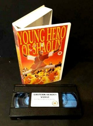 Ultra Rare " Young Hero Of Shaolin Video Eastern Heroes Pal Vhs