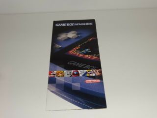 Gamecube Gba Brochure Employee Store Display Promo Rare
