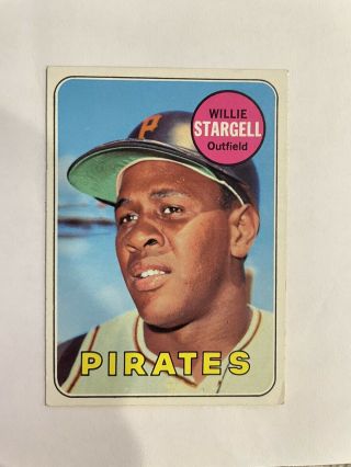 1969 Topps Willie Stargell Pittsburgh Pirates 545 Baseball Card 3