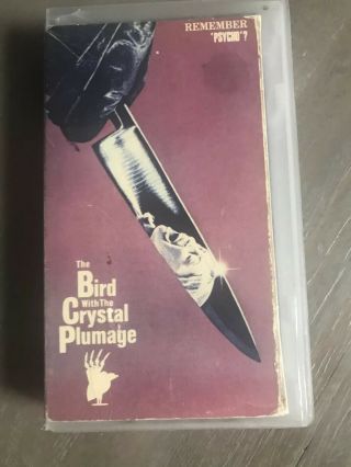 Bird With The Crystal Plumage Rare Horror Vhs