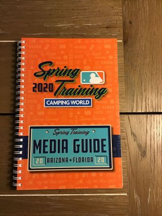 Rare 2020 Mlb Spring Training Media Guide By Camping World - Arizona,  Florida