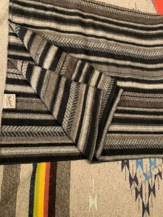 Rare Estate Find Indian Style Woolrich Wool Blanket Throw 52”x68”