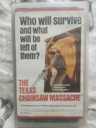 Texas Chainsaw Massacre Vhs Astral Horror Rare (cut Box)