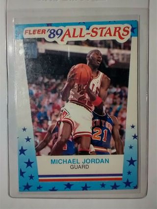 1989 Michael Jordan All Stars Sticker Rare