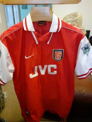 Rare Old Arsenal 1994 Football Shirt Size Adults L Merson 9