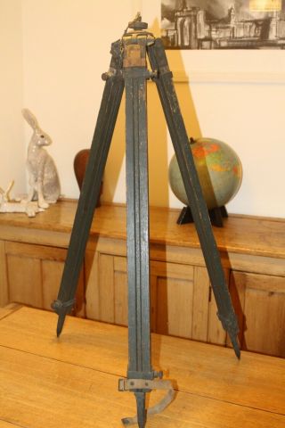 Rare Ww2 1945 Dated British Army Field Wooden Tripod Pb & S Ltd Gun Sight