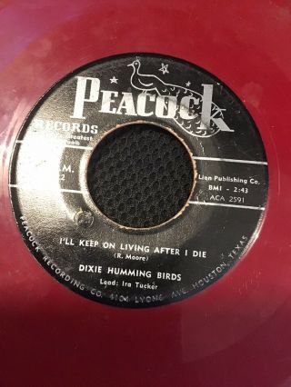 Dixie Humming Birds Let’s Go Out To The Programs Rare Red Vinyl Gospel Blues 45
