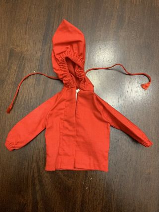 Vintage 1960s American Character Tressy Doll Clothes Red Coat Jacket