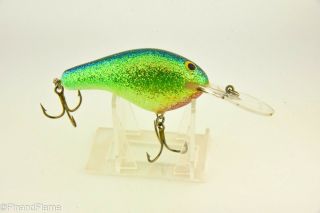 Vintage Bagley Diving B 3 Db3 Antique Fishing Lure Dazzle Green Chartreuse Lc21