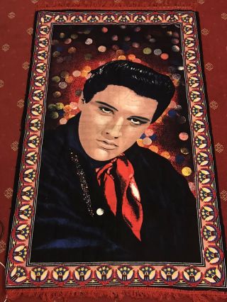 Rare Elvis Presley Memorabilia Rug In Really