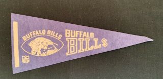 Buffalo Bills Rare Nfl Vintage Official Nfl Buffalo Bills Football Pennant 9x4