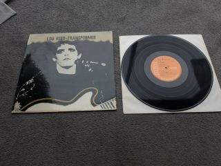 Lou Reed Transformer Uk Vinyl Lp Ex,  /vg,  Rare Fully Laminated Sleevr 1e/2e