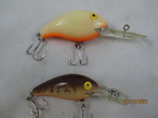 Vintage Rebel Deep Wee - R And Another Rebel Crankbait Lure For Bass Fishing
