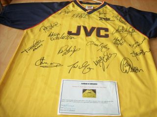 Arsenal Rare Signed 1988\1990 Team Shirt With