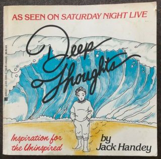 Deep Thoughts And Fuzzy Memories By Jack Handey,  Rare And Hilarious From Snl