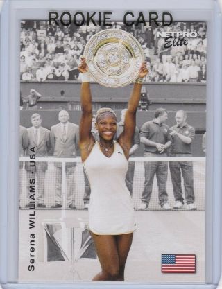 Serena Williams Rookie Card 2003 Netpro Elite Usa Tennis Event Edition Rc Rare