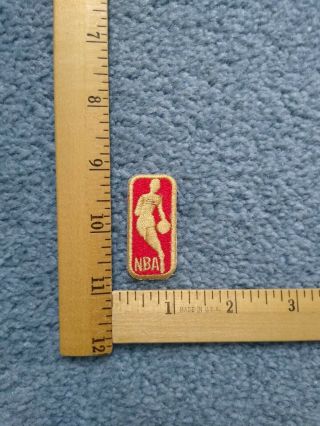 1 Rare Vintage Red And Gold Nba Basketball Logo Iron On Patch
