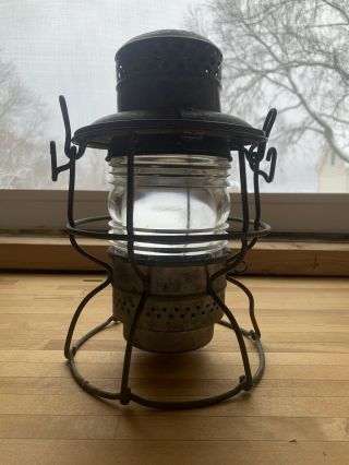 Vintage Rare B&o Railroad Lantern / Adlake / Kero