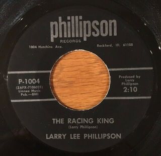 Rare Wisconsin Country 45 - Larry Lee Phillipson - The Racing King